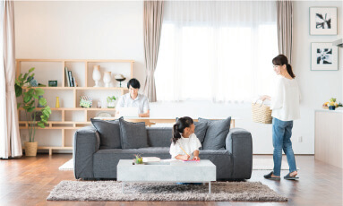 合計21帖超の<br>広々LDK